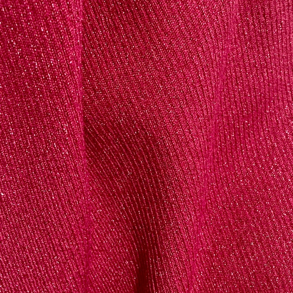 Sparkle with this Silk Tank, Deep Raspberry, Pink, Metallic Size P - Picture 4 of 6